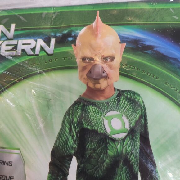 Kids Costume Green Lantern Tomar-Kids Large Size 12-14 Full Costume NEW - Picture 2 of 8